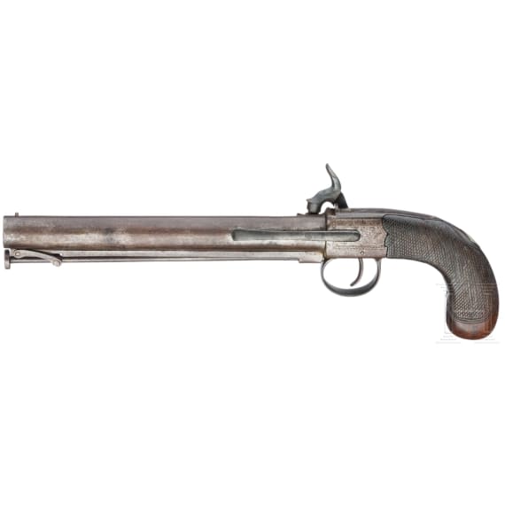 A pair of percussion boot pistols, G. Romeo, probably England, circa 1860