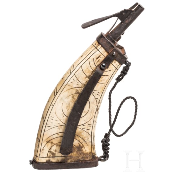 Musketier-Pulverflasche, deutsch, um 1600