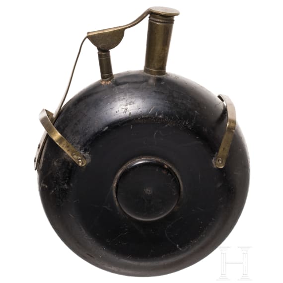 Milit&auml;rische Z&uuml;ndkrautflasche, deutsch, um 1600