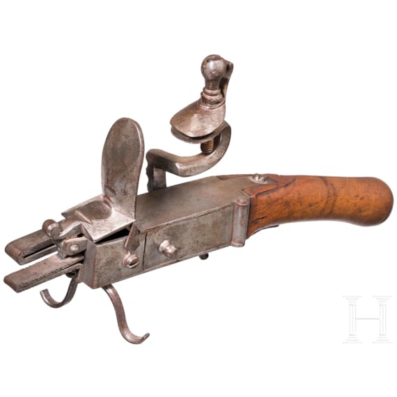 A flintlock lighter, German, mid 18th century