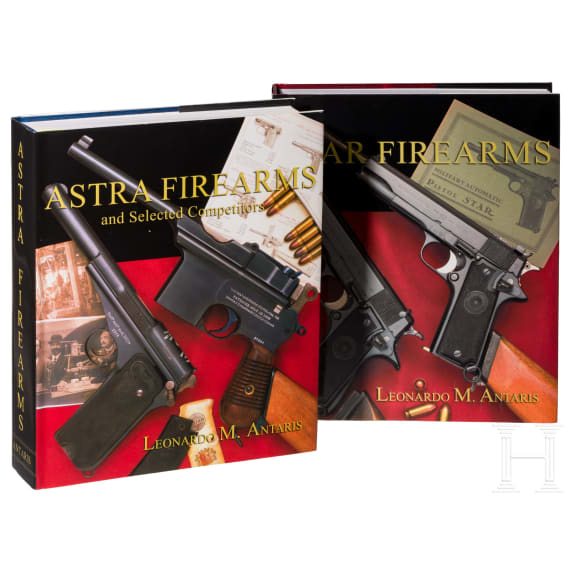 Zwei B&auml;nde von Leonardo M. Antaris, "Astra Firearms and Selected Competitors" und "Star Firearms"
