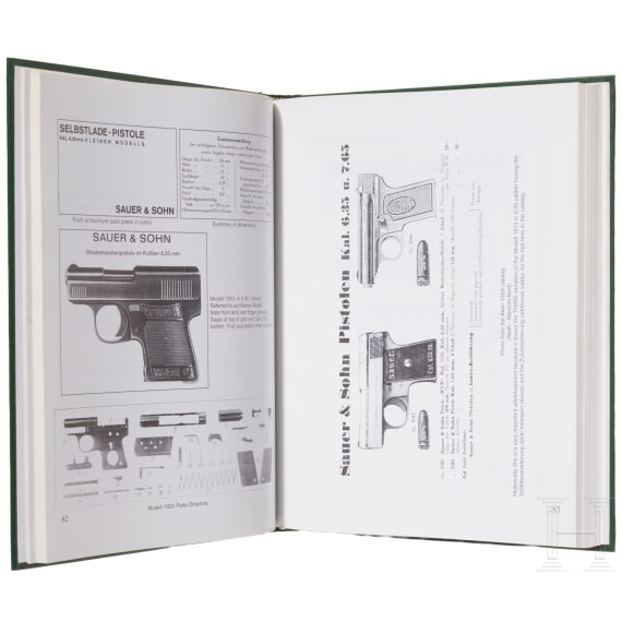 Two books: "The Browning High Power"; "J.P. Sauer & Sohn"