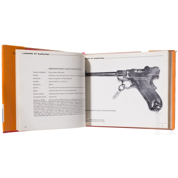 Vier englischsprachige B&uuml;cher &uuml;ber Luger-Pistolen