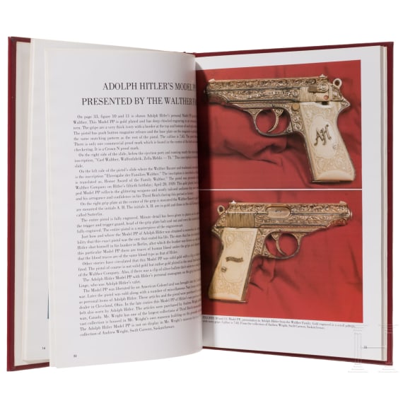 Five books on Walther pistols, in English