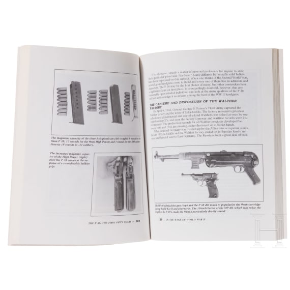 Five books on Walther pistols, in English
