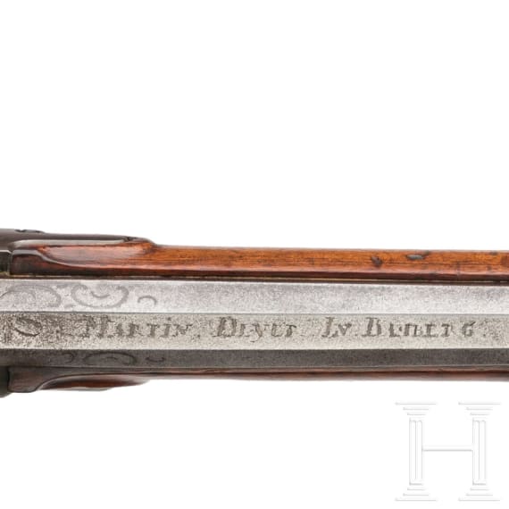 Perkussions-Wendebockb&uuml;chsflinte, Martin Deyer(?) in Bamberg, um 1780
