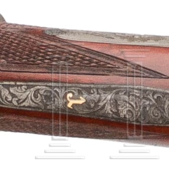 An Austrian side-by-side percussion shotgun by Mathias Nowotny in Vienna, circa 1840