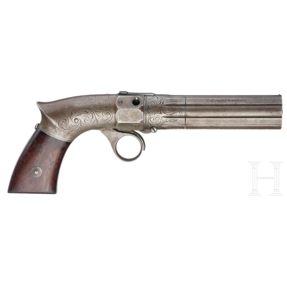 B&uuml;ndelrevolver Robbins & Lawrence Leonard's Pattern, 1849