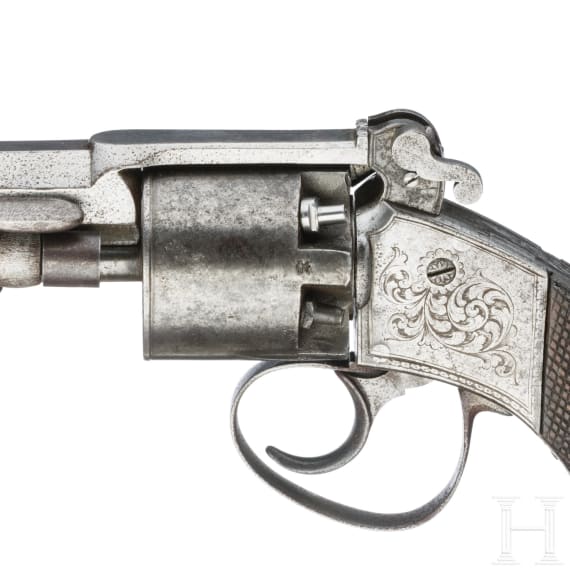 A Westley Richards percussion revolver, ca. 1850