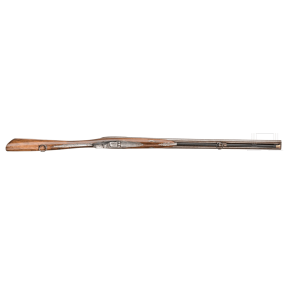 A German double-barrel needle-fire shotgun, Robert system, circa 1850