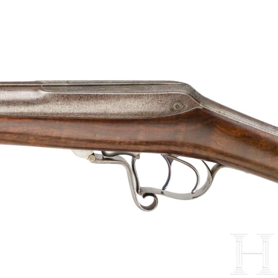 A German double-barrel needle-fire shotgun, Robert system, circa 1850