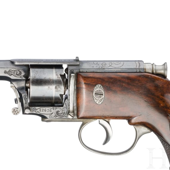 A Dreyse needle-fire revolver, ca. 1870