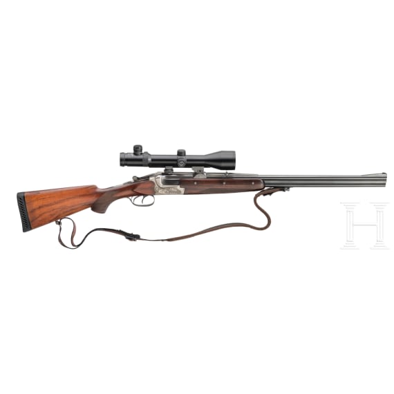 Bockdoppelb&uuml;chse Merkel, Suhl, Mod. 221E, mit ZF Zeiss