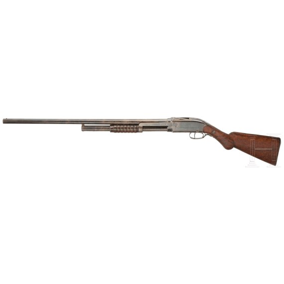 F. Bannerman Model 1896 Spencer Repeating 12 GA Pump/Slide Shotgun