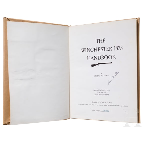 Winchester Mod. 1873, Rifle, dazu Handbuch zur Winchester 1873