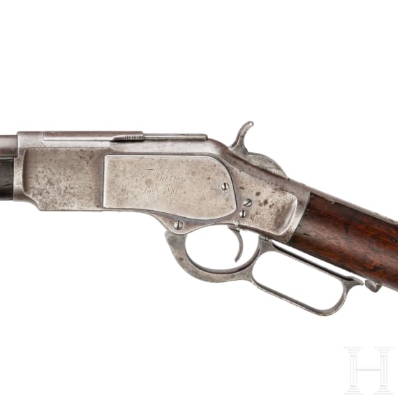 Winchester Mod. 1873, Rifle, dazu Handbuch zur Winchester 1873
