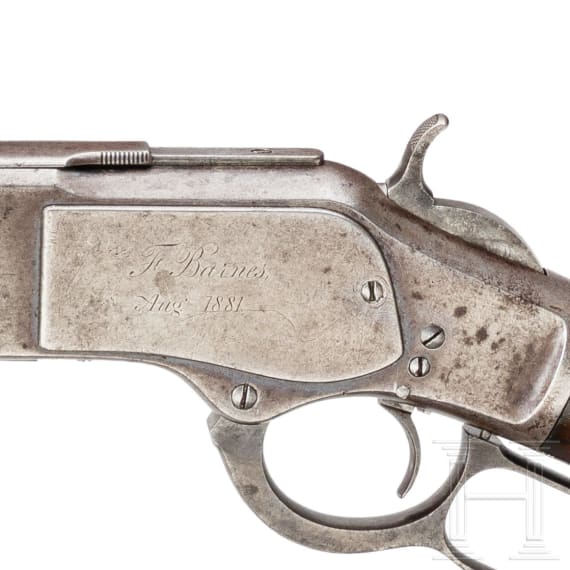 Winchester Mod. 1873, Rifle, dazu Handbuch zur Winchester 1873