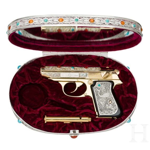 A Norinco Mod 64, engraved, in jewelry box