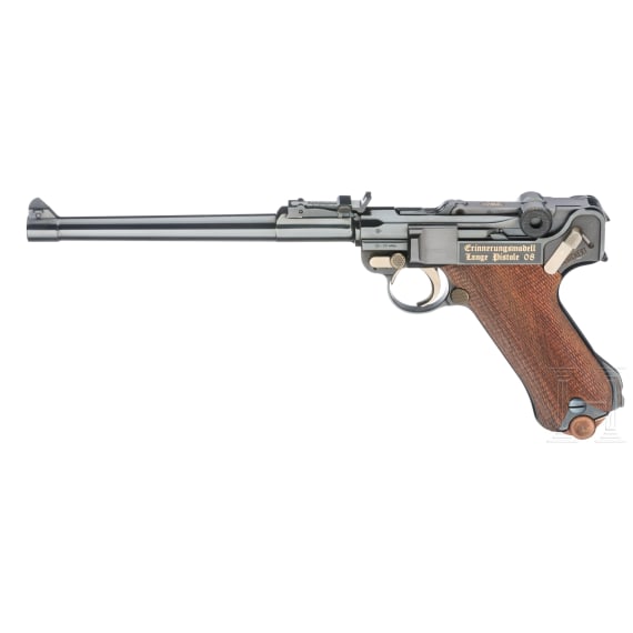 Mauser Erinnerungsmodell Lange Pistole 08, im Lederkoffer