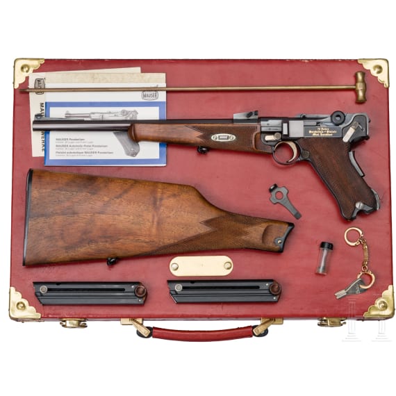 Mauser Parabellum Erinnerungsmodell "75 Jahre Mod. Karabiner", im Koffer