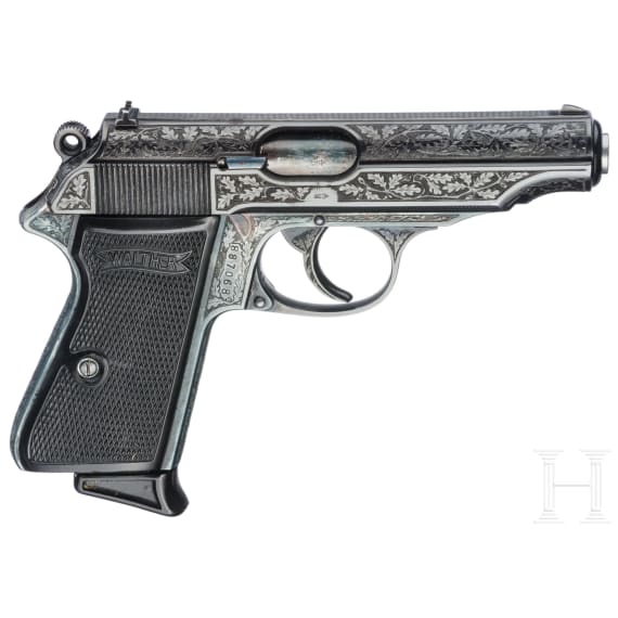 Walther (Zella-Mehlis) Mod. PP, graviert, mit Tasche