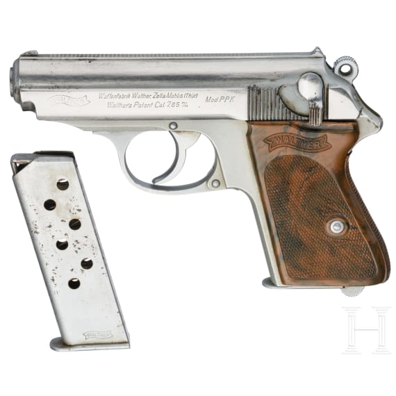 Walther (Zella-Mehlis) Mod. PPK, Duralgriffst&uuml;ck, verchromt