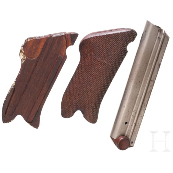 Griffschalen f&uuml;r Parabellum 1906 und Magazin