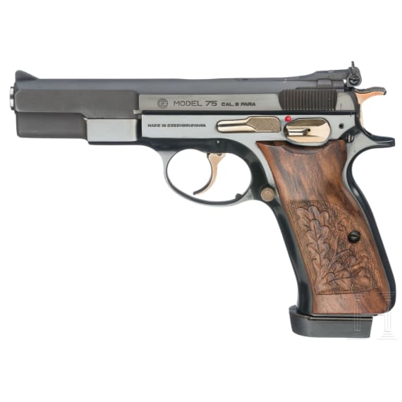 A CZ Mod. 75 with target sights