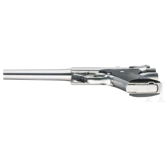 An AUTO MAG Mod. 180 Stainless, in case
