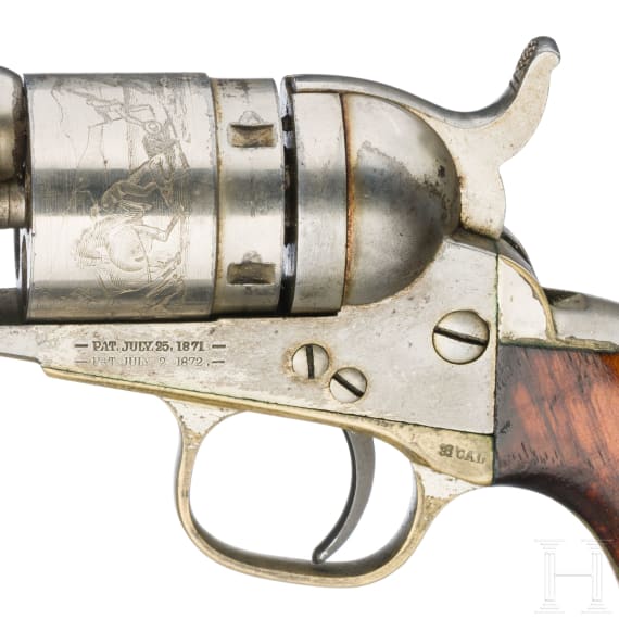 Colt Small Frame Conversion 1872, vernickelt