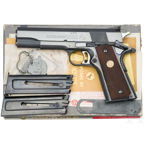 A Colt National Match .38 Special, in original box