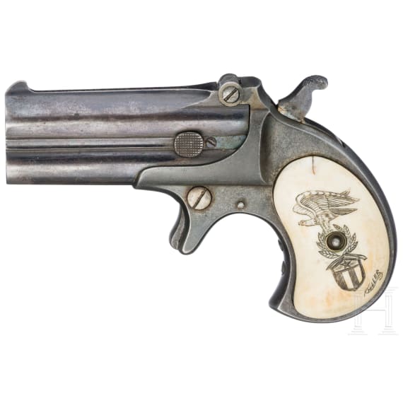 A Remington-Elliot Over/Under "Double Barrel Repeater"