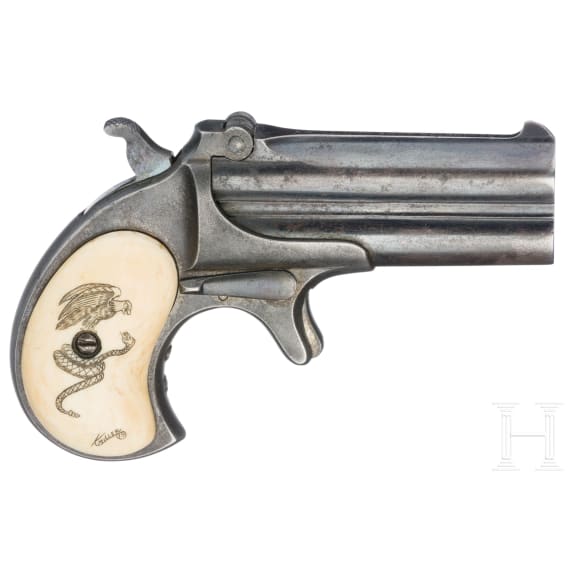 A Remington-Elliot Over/Under "Double Barrel Repeater"