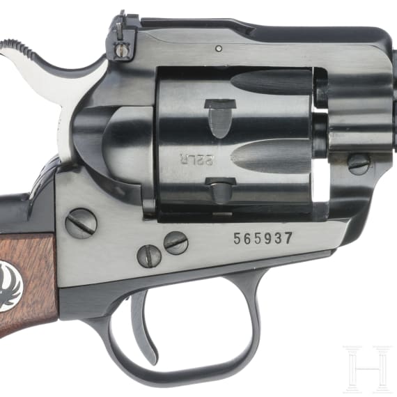 A Ruger Single Six, with a conversion cylinder and box