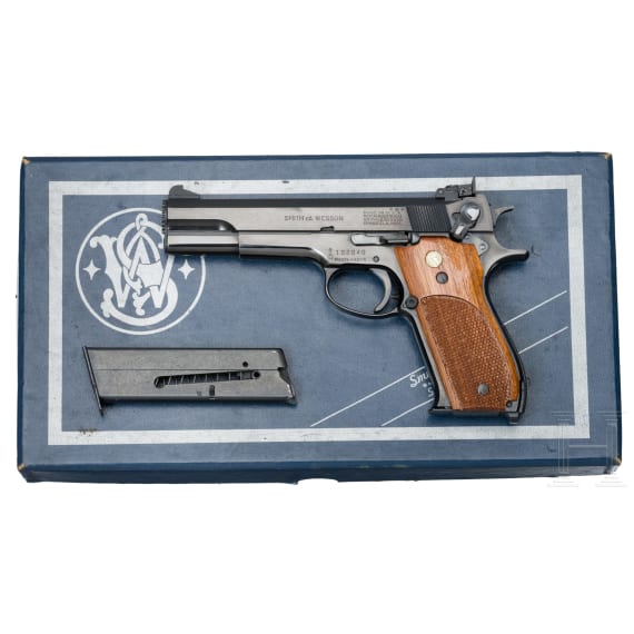 Smith & Wesson Mod. 52-1, "The .38 Master Single Action", im Karton
