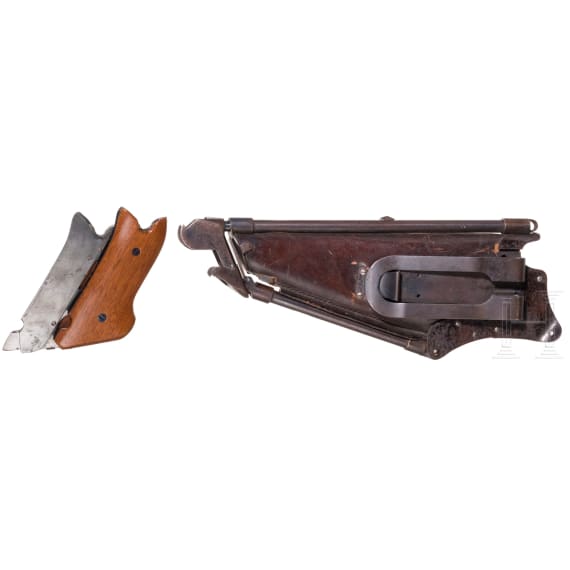 An "Ideal" shoulder stock with matching grips