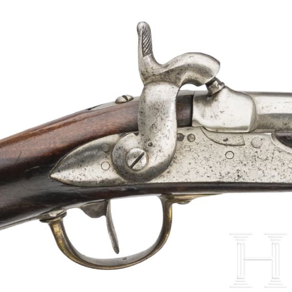 A converted percussion carbine. circa 1820