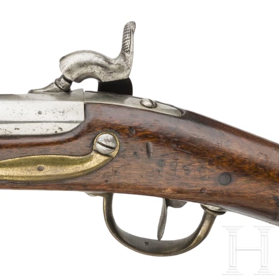 A converted percussion carbine. circa 1820