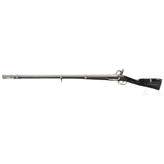 An infantry flintlock rifle M 1777 an 9, Maubeuge, ca.1801