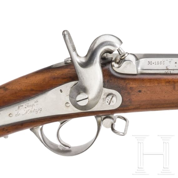 A voltigeur rifle M 1857 by Mutzig, 1866