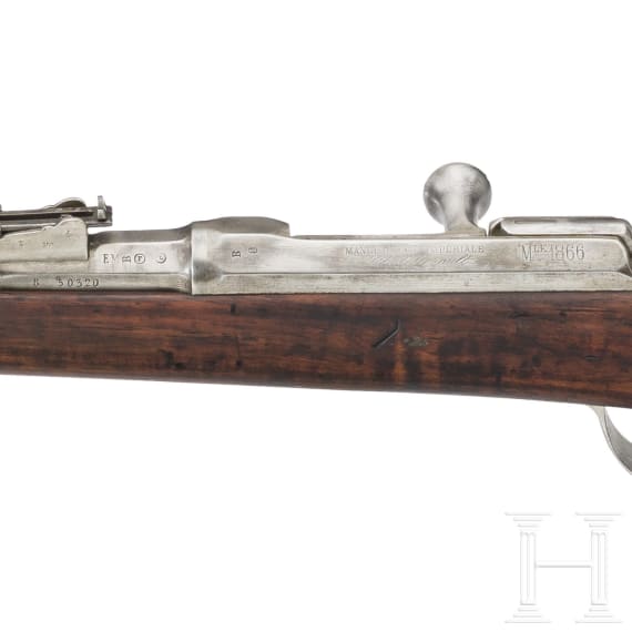 A Chassepot infantry needle-fire rifle M 1866, Ch&acirc;tellerault