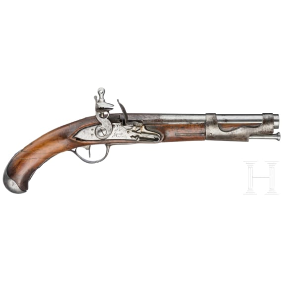 Steinschlo&szlig;pistole M 1763/66, 3. Modell, Charleville, um 1790