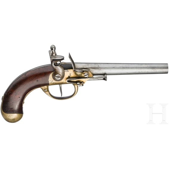 Kavallerie-Steinschlo&szlig;pistole M 1777, 2. Modell, St. &Eacute;tienne, um 1785