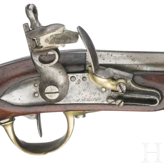 Kavallerie-Steinschlo&szlig;pistole M an 13, St. &Eacute;tienne, um 1820