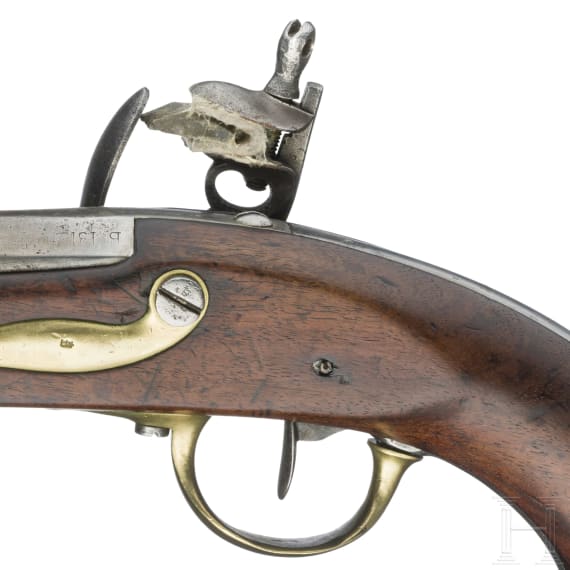 Kavallerie-Steinschlo&szlig;pistole M an 13, St. &Eacute;tienne, um 1820