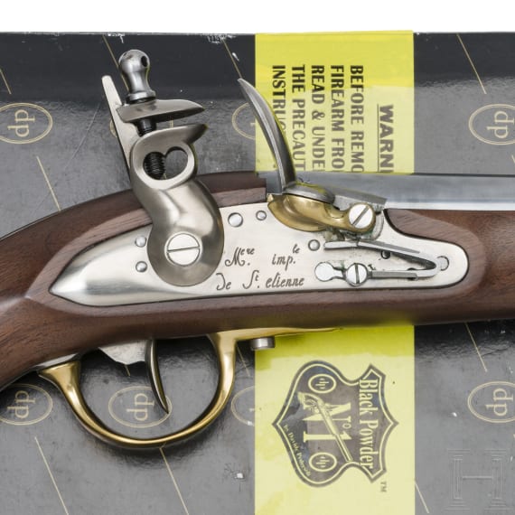 An Italian Replica of an M an 9 flintlock pistol, Pedersoli, circa 2000