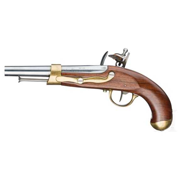 An Italian Replica of a M an 13 flintlock pistol, Pedersoli, circa 2000