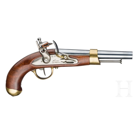 An Italian Replica of a M an 13 flintlock pistol, Pedersoli, circa 2000