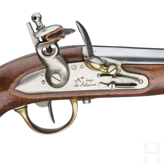 An Italian Replica of a M an 13 flintlock pistol, Pedersoli, circa 2000