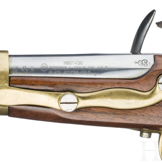 An Italian Replica of a M an 13 flintlock pistol, Pedersoli, circa 2000